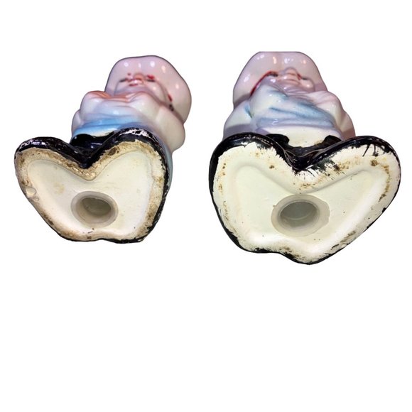 Salt and Pepper Italian Chef's Ceramic Shaker Set Vintage - Picture 9 of 13